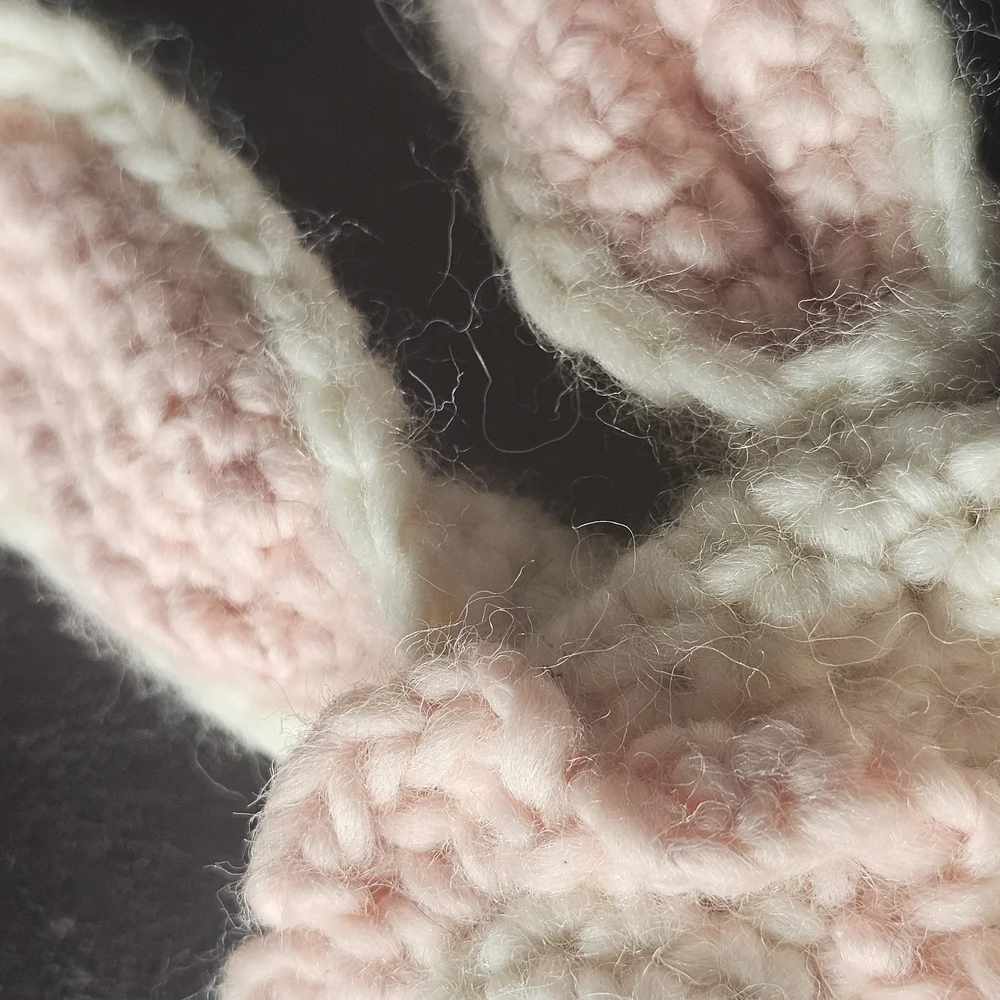 Handmade Crochet Bunny Ear Hat For Cat Or Dog